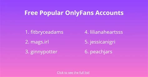 70+ Free OnlyFans Accounts .
